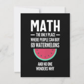 Save The Date Math. Funny Math Sarcasm Quote Gift (Devant)