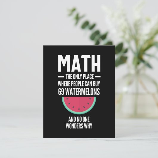 Save The Date Math. Funny Math Sarcasm Quote Gift (Debout devant)