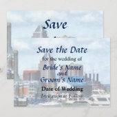 Save The Date MD - Baltimore Skyline et Harbour (Devant / Derrière)