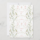 Save The Date Meadow Fleur sauvage Rustic Boho Mariage (Dos)