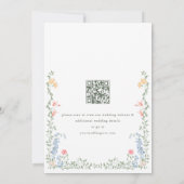 Save The Date Meadow Pastel Français Rose Floral Mariage (Dos)