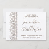 Save The Date Mehendi Mariage Indien Hamsa Henna Date à sauvegar (Devant)