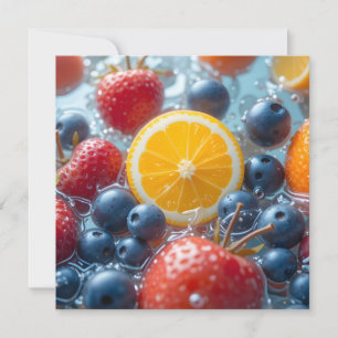 Save The Date Mélange de fruits aquatiques
