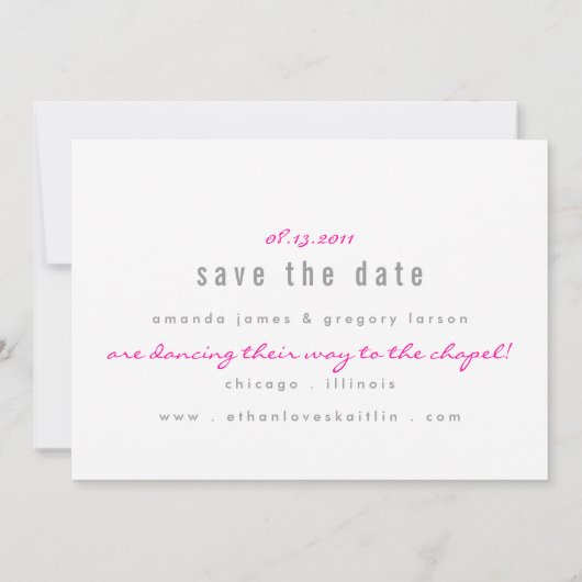Save The Date Mélange parfait Enregistrer la date (Dos)