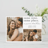 Save The Date Même Heure Même Lieu Nouvelle Date Enregistrer La  (Debout devant)