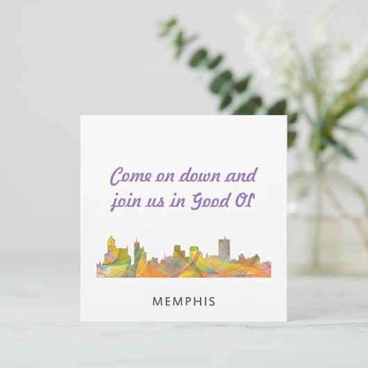SAVE THE DATE MEMPHONE, TENNESSEE SKYLINE WB1 - (Debout devant)