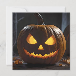 Save The Date Menacer Citrouille Halloween,
