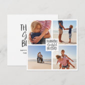 Save The Date Merci reconnaissant béni photo de grâces (Devant / Derrière)