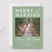Save The Date Merry & Almost Married Wedding (Devant)