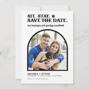 Save The Date Mes humains deviennent Mariages de chiens mariés