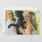 Save The Date Mes humains se marient Mariage photo pour animaux  (Dos)