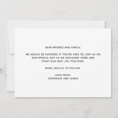 Save The Date Mes humains se marient Rose Gold Mariage de chien (Dos)