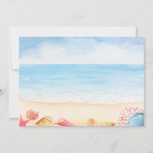 Save The Date Message Dans Le Mariage À Bottle Beach (Dos)