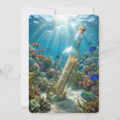 Save The Date Message In a Bottle Aankondiging (Voorkant)