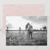 Save The Date Message Moderne | Enregistrez la Date Photo (Devant / Derrière)