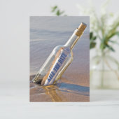 Save The Date message "Sauver la date" dans une bouteille (Debout devant)