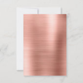 Save The Date Métallic Rose Gold - Blush Pink Enregistrer la car (Dos)