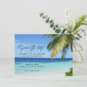 Save The Date Mexico Beach Destination Wedding Enregistrer la da (Debout devant)