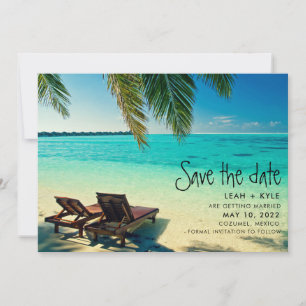 Save The Date Mexico Beach Destination Wedding Enregistrer la da