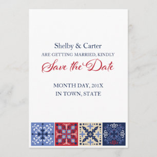 Save The Date Mexique Talavera Carrelage Mariage Enregistrer la 
