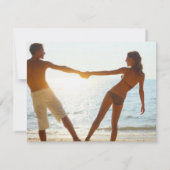 Save The Date MIAMI Enregistrer le papier Date Linen (Dos)