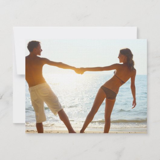 Save The Date MIAMI Enregistrer le papier Date Linen (Dos)