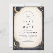 Save The Date Midnight Celestial Garden Wedding (Devant)