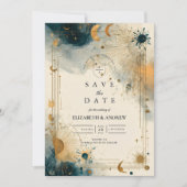 Save The Date Midnight Celestial Wedding (Devant)