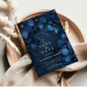 Save The Date Midnight Copper Garden Wedding