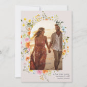 Save The Date Midsummer | Florals Photo Romantique d'Automne (Devant)