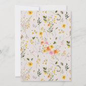 Save The Date Midsummer | Florals Photo Romantique d'Automne (Dos)