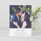 Save The Date Mieux Ensemble Mariage photo (Debout devant)