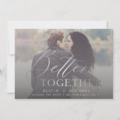 Save The Date Mieux ensemble script photo mariage enregistrer la (Devant)