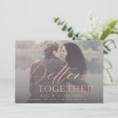 Save The Date Mieux ensemble script photo mariage enregistrer la (Debout devant)