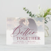 Save The Date Mieux ensemble script photo mariage enregistrer la (Debout devant)