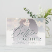 Save The Date Mieux ensemble script photo mariage enregistrer la (Debout devant)