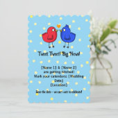 Save The Date Mignons Inséparables Mariages Enregistrer l'invita (Debout devant)