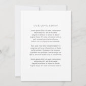Save The Date Minerva Moderne Mariage élégant (Dos)