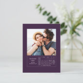 Save The Date Mini calendrier minimal moderne Enregistrer la pho (Debout devant)