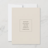 Save The Date Mini calendrier minimal moderne Enregistrer la pho (Dos)