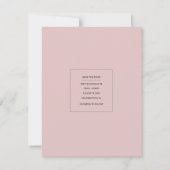 Save The Date Mini calendrier minimal moderne Enregistrer la pho (Dos)
