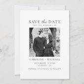 Save The Date Miniature noir blanc (Devant)