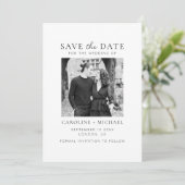 Save The Date Miniature noir blanc (Debout devant)