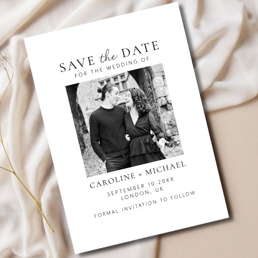 Save The Date Miniature noir blanc