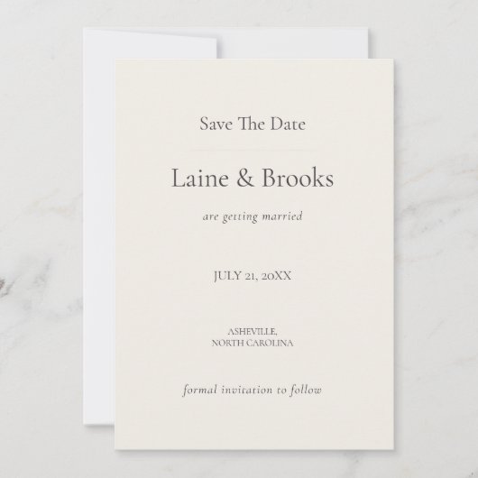 Save The Date Minimal (Devant)