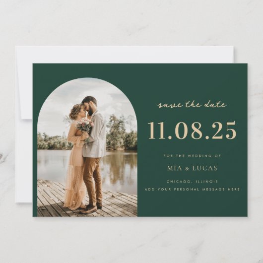 Save The Date Minimal Chic Photo Mariage Enregistrer La Date (Devant)