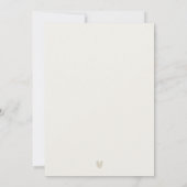 Save The Date Minimal chic Santorini Grèce Mariage aquarelle (Dos)