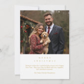 Save The Date Minimal Chic Winter Christmas Tree Photo Wedding (Dos)