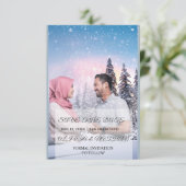 Save The Date Minimal Elegant Text & Photo Design / Wedding (Debout devant)