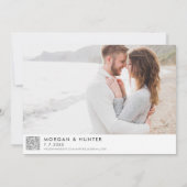 Save The Date Minimal Modern North Beach MD Wedding (Dos)